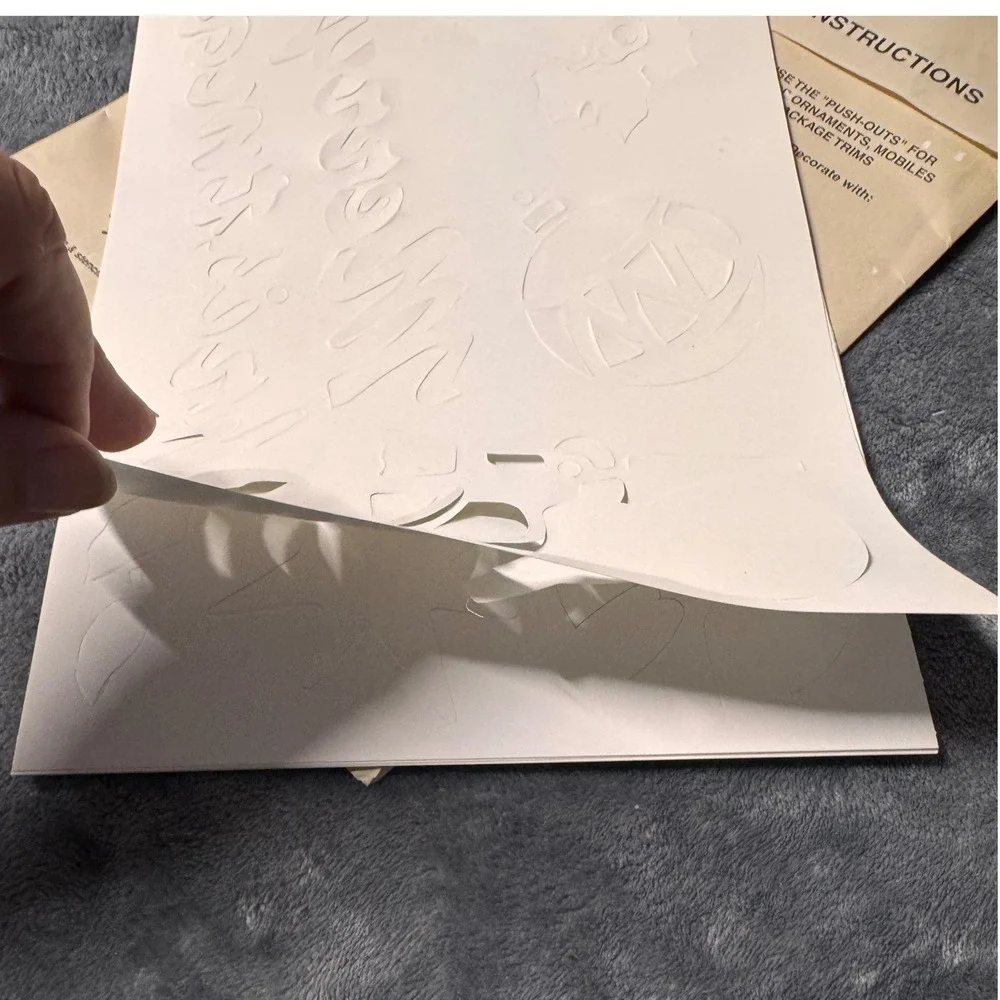 32 Frosti-White Christmas Stencils Window Art Restoration‎ Hardware Vintage